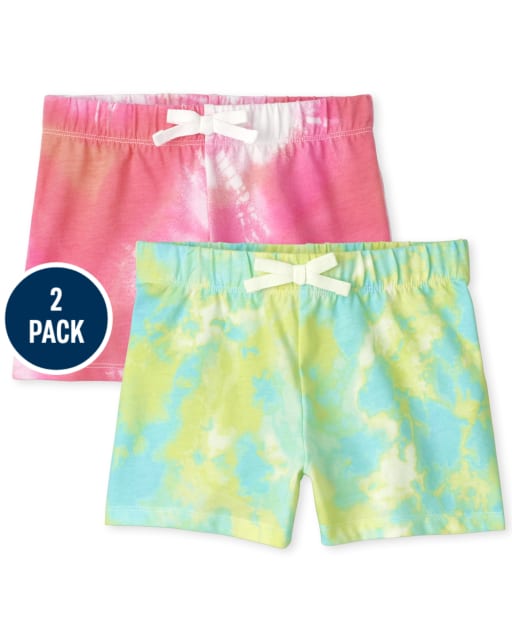 Girls Print Shorts 2-Pack