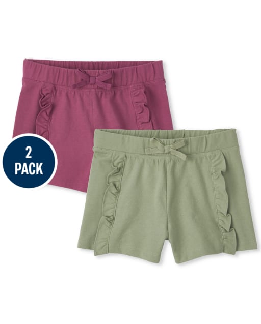 Girls Ruffle Shorts 2-Pack