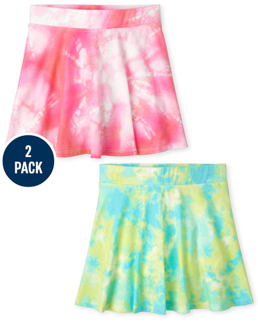 Lot de 2 jupes-shorts à imprimé pour filles