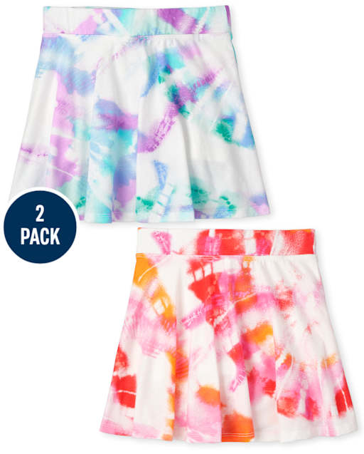 Lot de 2 jupes-shorts à imprimé pour filles