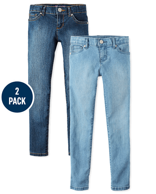Girls Super Skinny Jeans 2-Pack - Slim