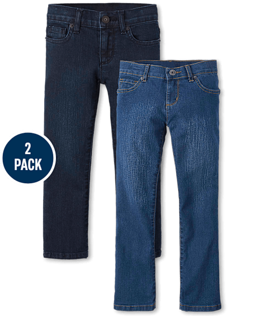 Girls Bootcut Jeans 2-Pack - Plus