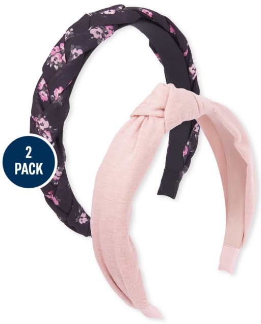 Girls Floral Headband 2-Pack