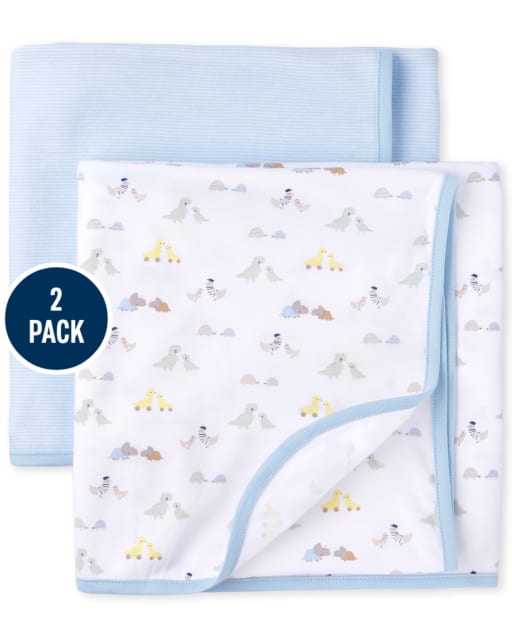 Couverture d&#39;emmaillotage de transport pour bébés garçons, paquet de 2
