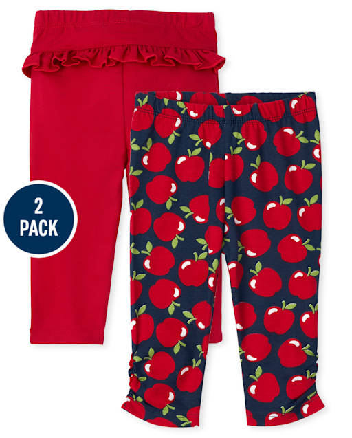 Baby Girls Apple Pants 2-Pack