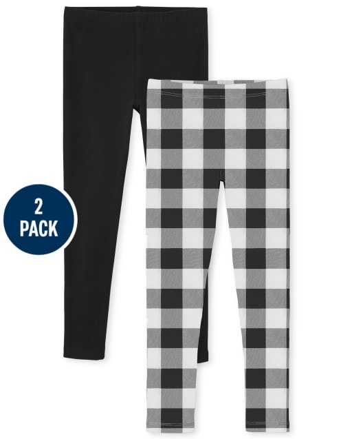 Girls Print Leggings 2-Pack