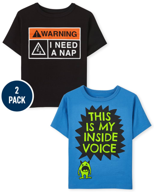 Toddler Boys Sassy Graphic Tee 2-Pack