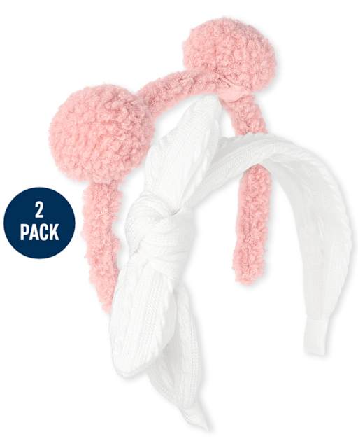 Toddler Girls Bow Headband 2-Pack