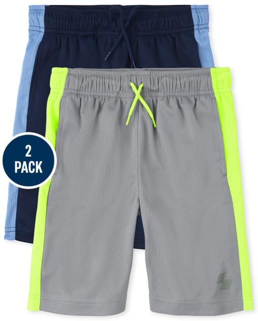 Lot de 2 shorts de basket-ball Performance color block pour garçons