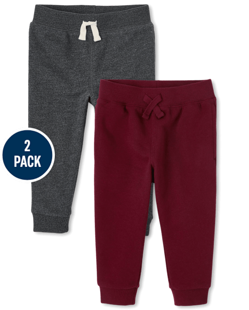 Baby And Toddler Fleece Jogger Pants 2-Pack