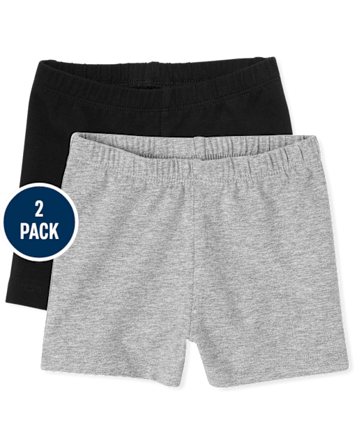 Toddler Girls Cartwheel Shorts 2-Pack