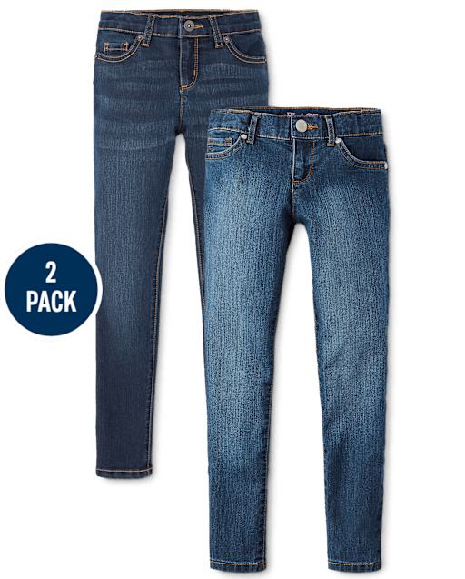 Lot de 2 jeans super skinny pour filles - Plus