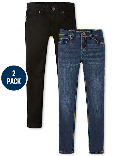 Girls Super Skinny Jeans 2-Pack - Plus