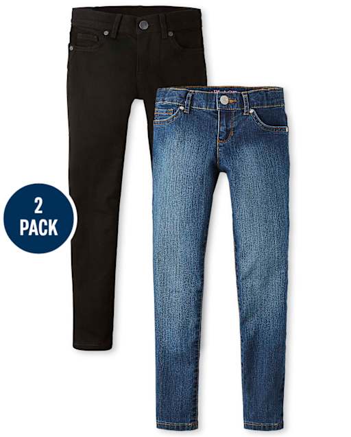 Lot de 2 jeans super skinny pour fille - Taille Plus