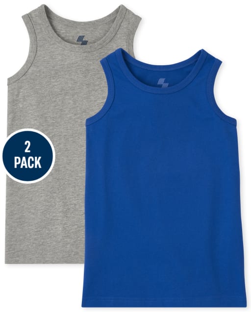 Pack de 2 camisetas sin mangas para niño