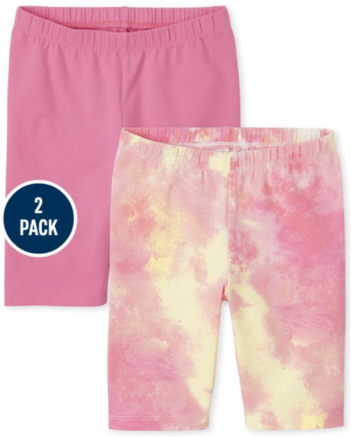 Pack de 2 shorts ciclistas estampados para niña