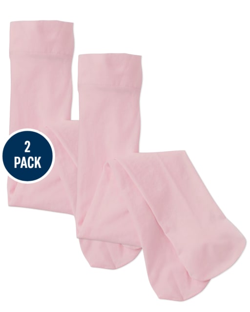 Baby And Toddler Girls Microfiber Tights 2-Pack
