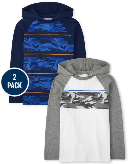 Boys Graphic Hoodie Top 2-Pack
