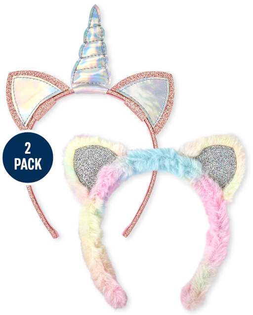 Toddler Girls Unicorn Headband 2-Pack