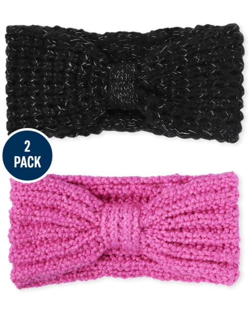Lot de 2 bandeaux à nœuds pour filles