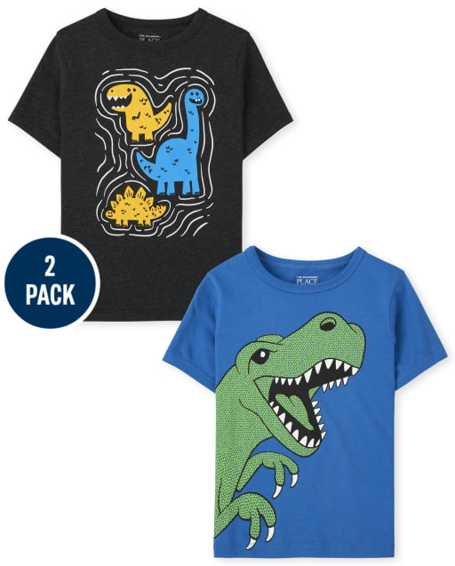 Toddler Boys Dino Graphic Tee 2-Pack