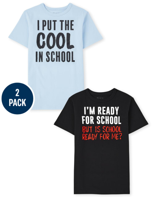 Lot de 2 t-shirts graphiques pour garçons