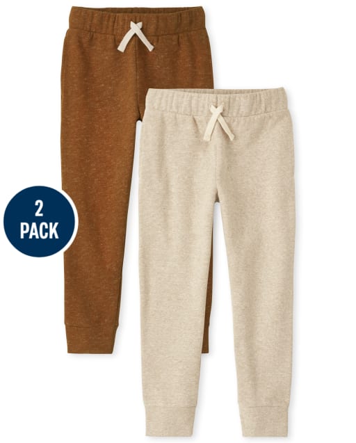 Pack de 2 pantalones jogger de vellón Marled para niños