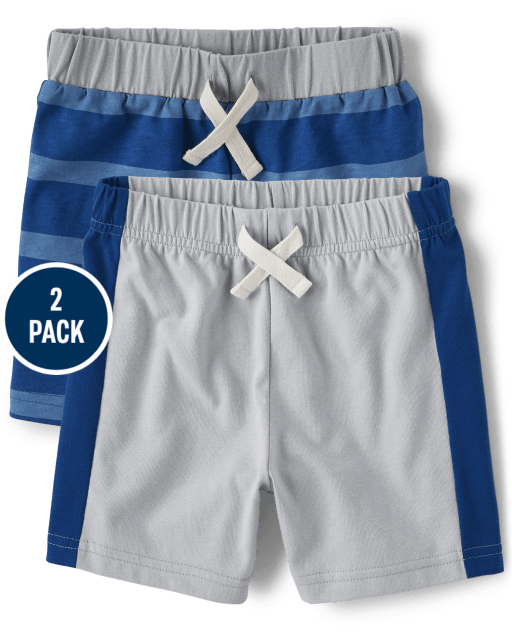 Baby And Toddler Boys Striped Shorts 2-Pack