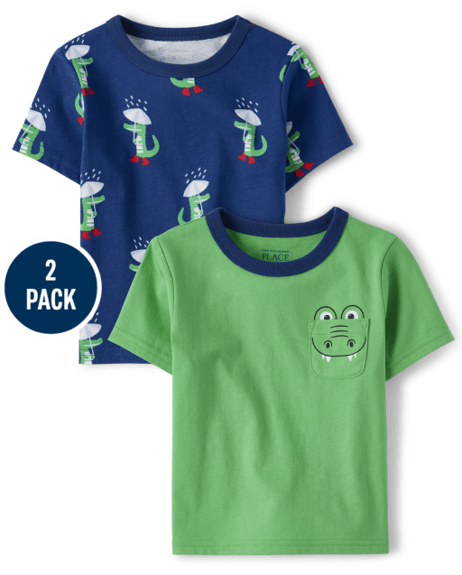Toddler Boys Gator Top 2-Pack