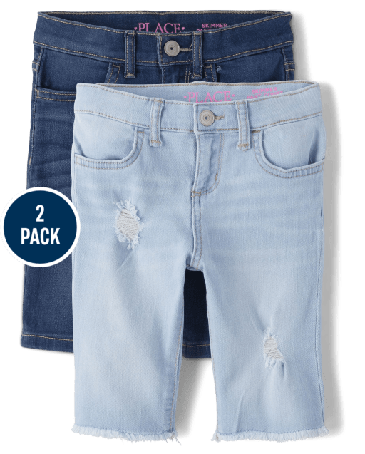 Feldtmann Kids Summer Cargo Trousers - Gray Twill Pants For Boys & Girls - 65% Polyester 35% Cotton