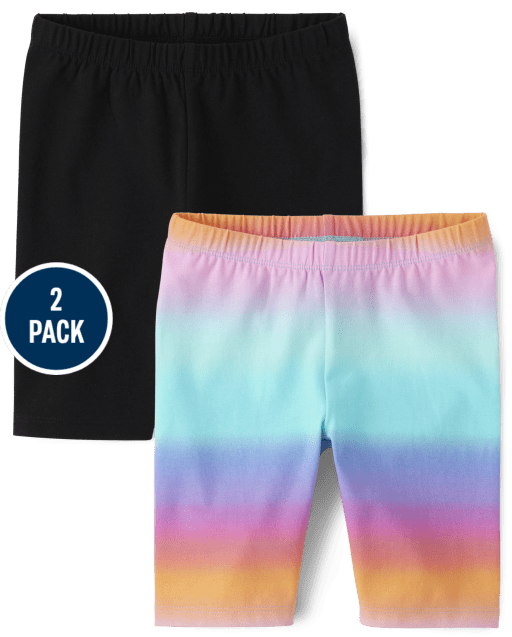 Pack de 2 shorts ciclistas estampados para niñas