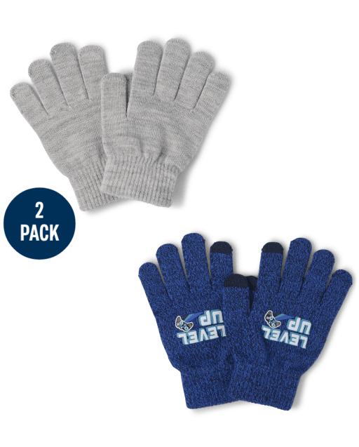 Paquete de 2 guantes para enviar mensajes de texto para jugadores para niños