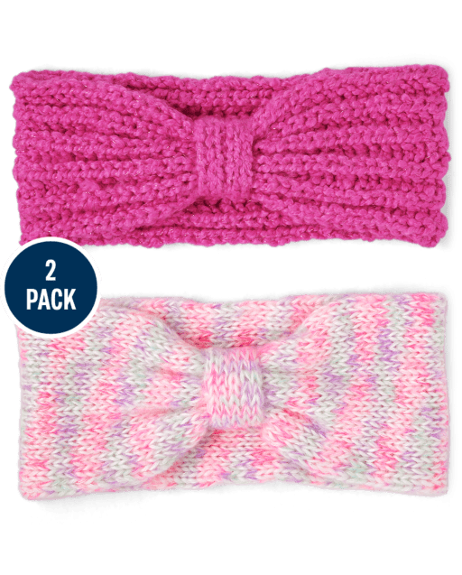 Girls Space Dye Knot Headwrap 2-Pack
