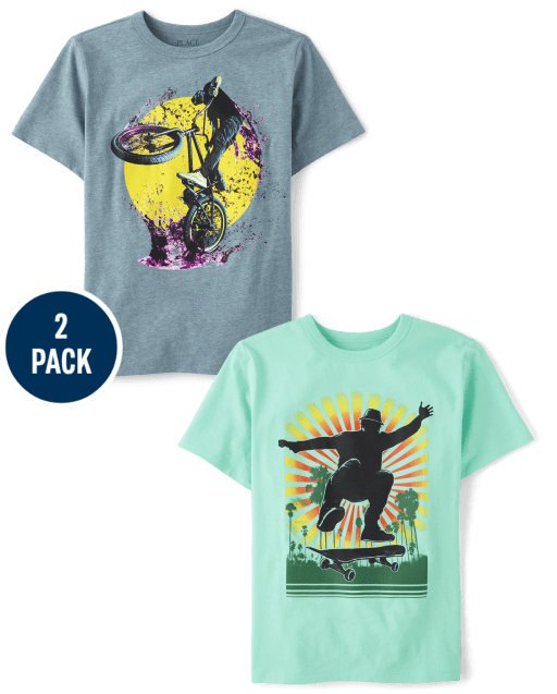 Boys Extreme Sports Graphic Tee 2-Pack