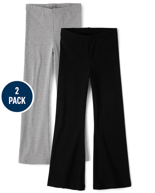 Pack de 2 Leggings acampanados para niña