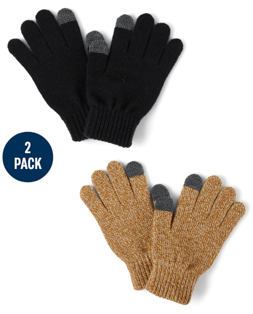 Guantes para mensajes de texto unisex para niños, paquete de 2