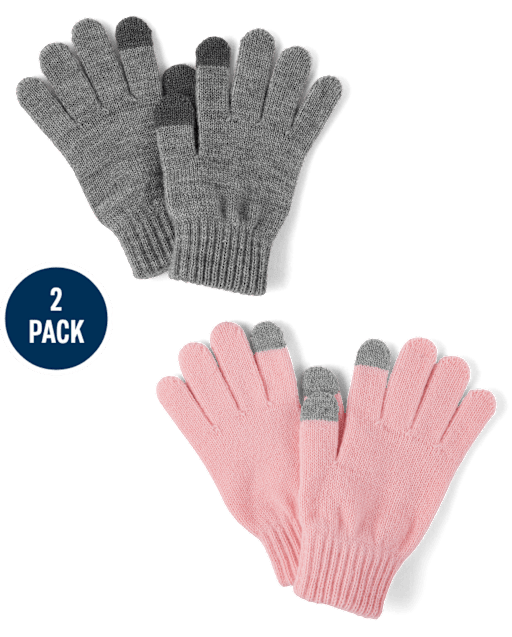 Guantes para mensajes de texto unisex para niños, paquete de 2