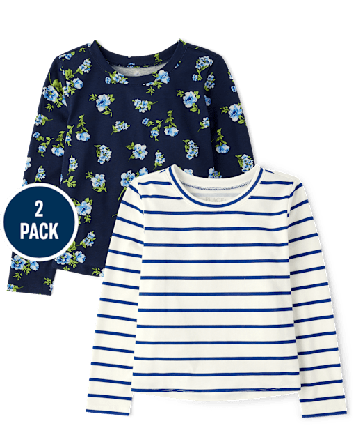 Girls Floral Top 2-Pack