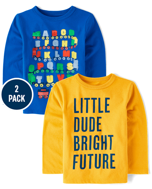 Baby And Toddler Boys Bright Future Graphic Tee 2-Pack