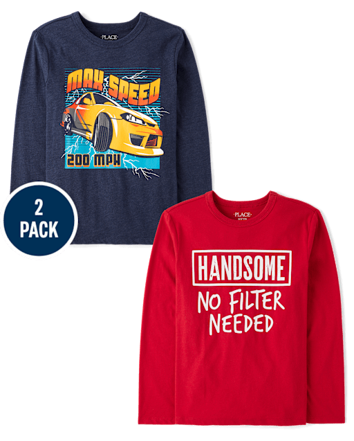Boys Humor Graphic Tee 2-Pack