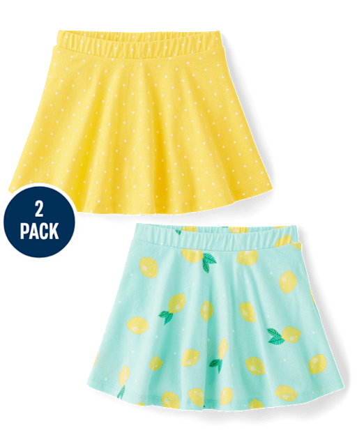 Toddler Girls Print Skort 2-Pack