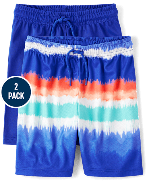 Boys Ombre Performance Basketball Shorts 2-Pack