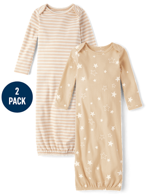 Baby Star Sleeper Gown 2-Pack