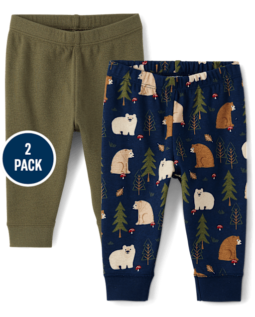 Baby Boys Bear Pants 2-Pack
