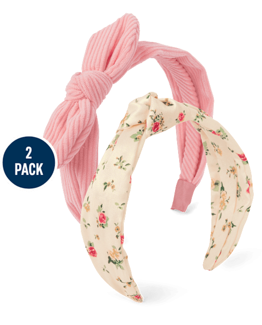 Lot de 2 bandeaux floraux pour filles