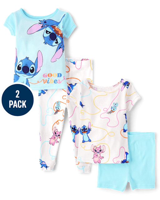 Toddler Girls Lilo And Stitch Pajamas 2-Pack