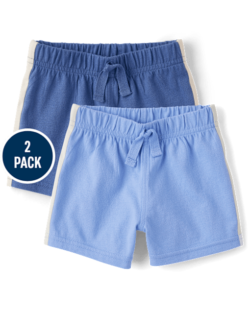 Short à rayures latérales pour bébé garçon (lot de 2)