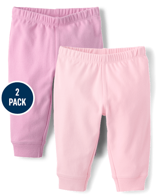 Lot de 2 pantalons pour bébés filles