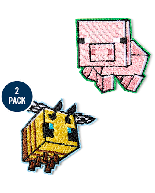 Pack de 2 patchs Minecraft™ pour garçons