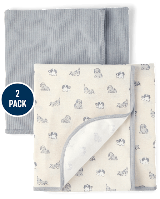 Baby Dog Swaddle Blanket 2-Pack